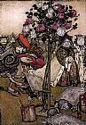 Arthur Rackham Famous Paintings - Alice in Wonderland The Queen's Croquet Ground